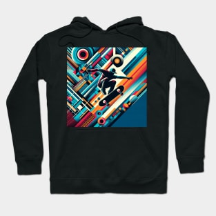 Skate Rhythm: Abstract Velocity Hoodie